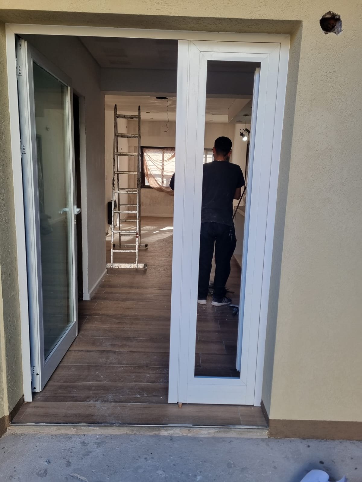 Puerta balcón de aluminio, foto 2